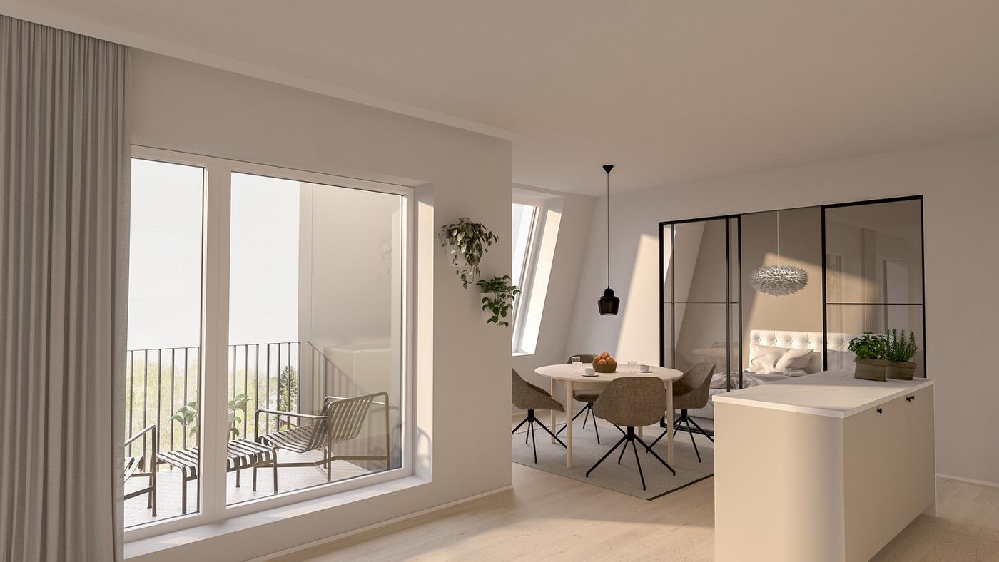 Viitteellinen kuva asunnosta B66 (59,5m2)