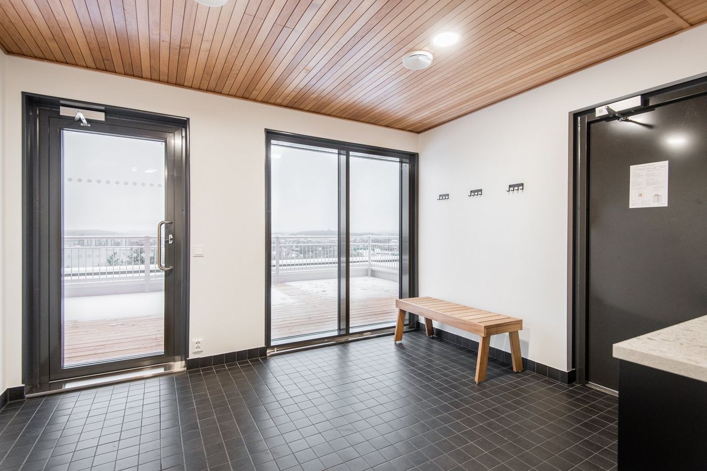 Kuva taloyhtiön saunatilasta