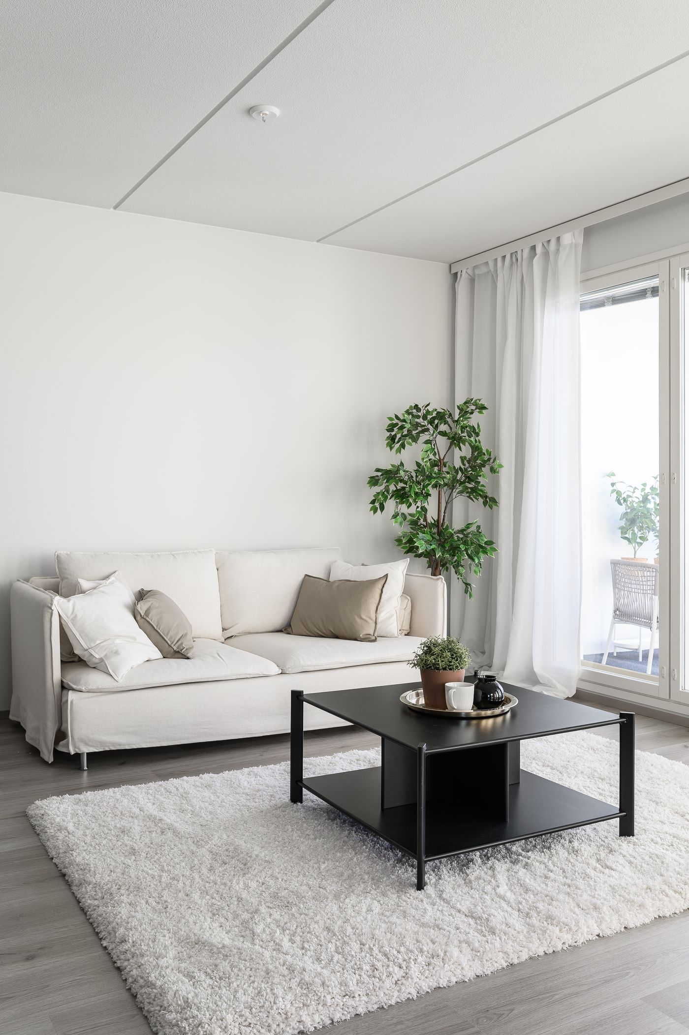 Kuva vastaavankokoisesta asunnosta. Materiaalit voivat vaihdella.