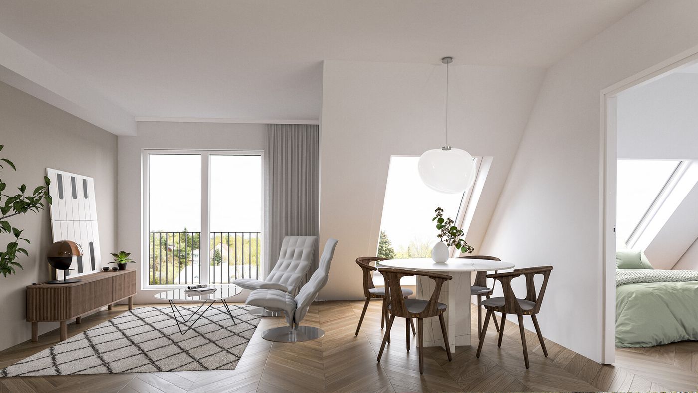 Viitteellinen kuva asunnosta A31 (43m2)