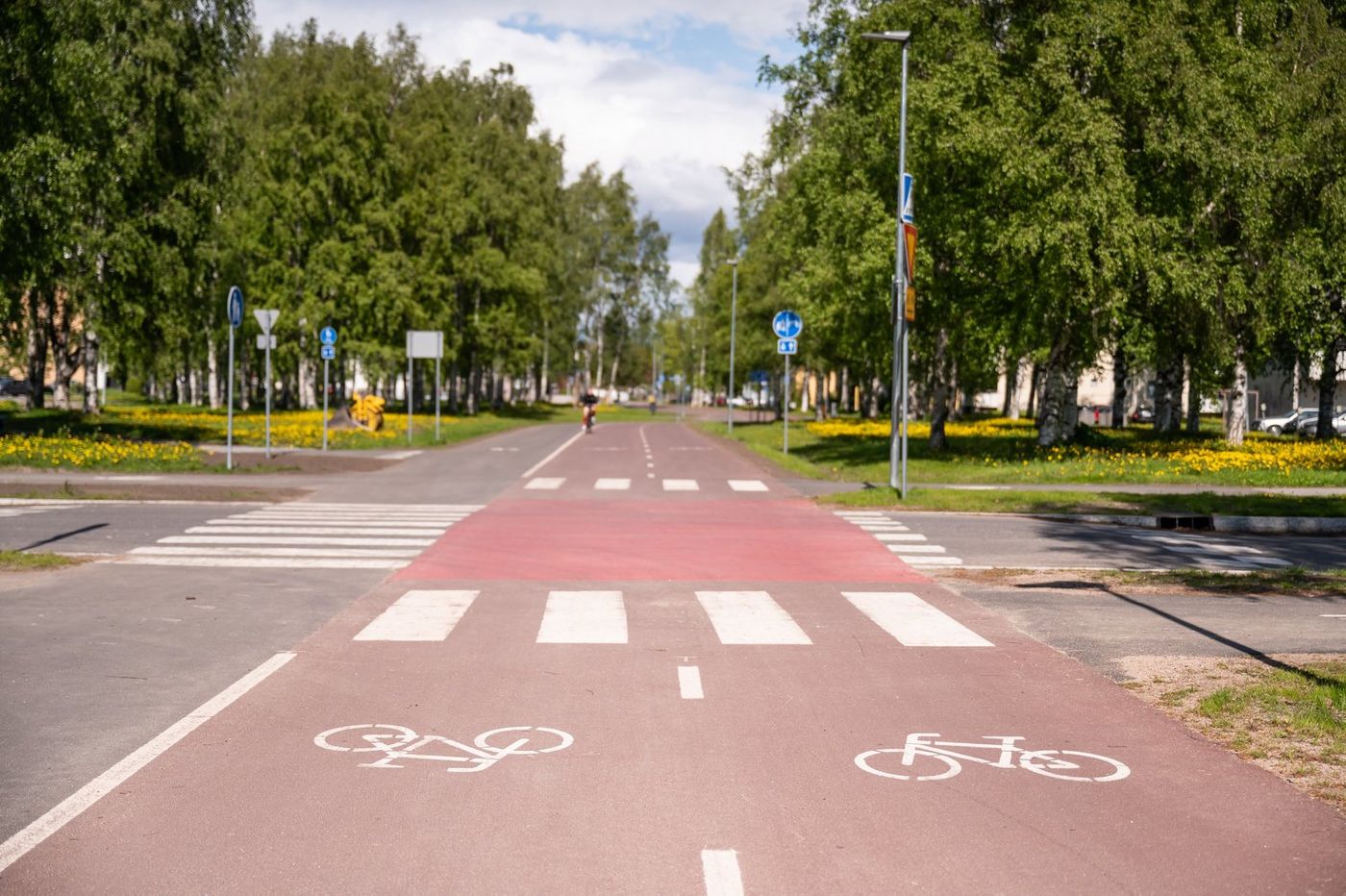 Hyvät yhteydet ovat myös toimivat pyöräbaanat