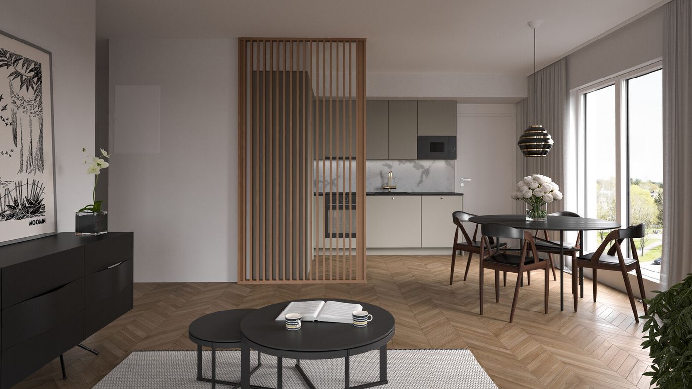 Viitteellinen kuva asunnosta A7,A14, A21, A28 (64,5m2)